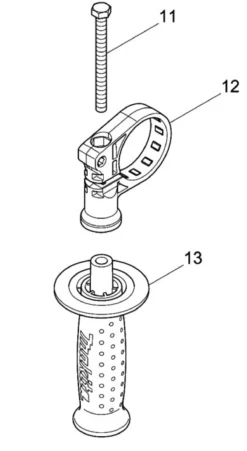 MAKITA Handtag DHR242, DHR243| Reservdelar