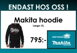 MAKITA Hoodie -Luvtröja| Makita Merchandise Artiklar|Makita Kläder