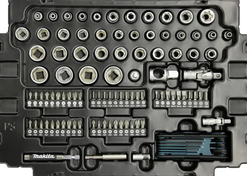MAKITA Hylsnyckelsats 120 delar| Hylsor & Nyckelverktyg
