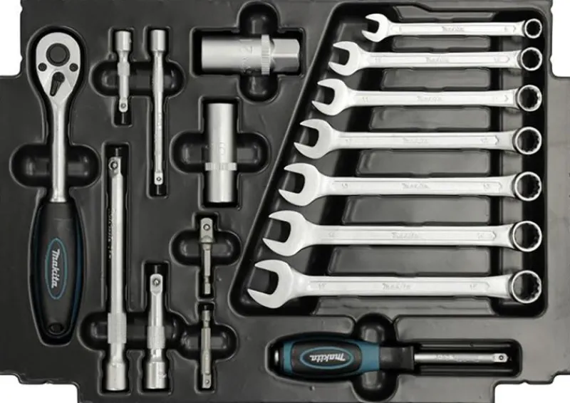 MAKITA Hylsnyckelsats 120 delar| Hylsor & Nyckelverktyg