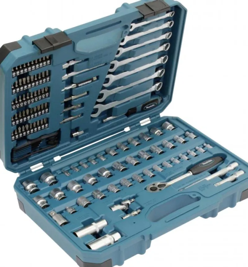 MAKITA Hylsnyckelsats 120-delar| Hylsor & Nyckelverktyg