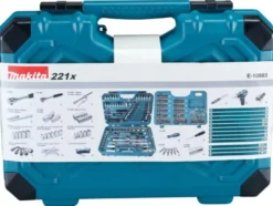 MAKITA Hylsnyckelsats 221-delar| Hylsor & Nyckelverktyg