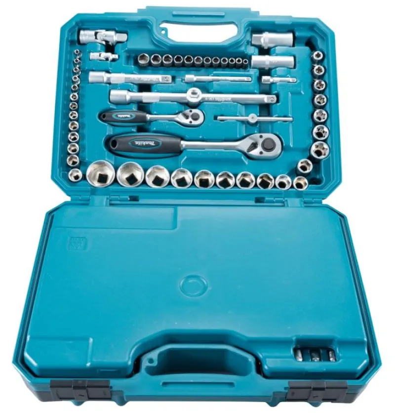 MAKITA Hylsnyckelsats 221-delar| Hylsor & Nyckelverktyg