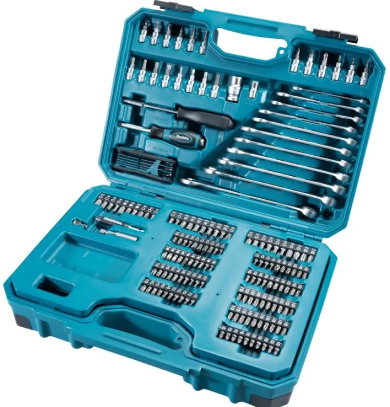 MAKITA Hylsnyckelsats 221-delar| Hylsor & Nyckelverktyg
