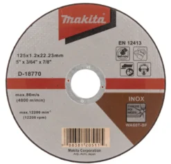 MAKITA kapskiva 125x1,2 mm • Metall / Rostfritt| Kap- Slipskivor