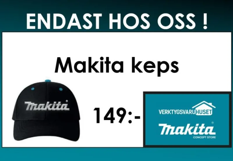 MAKITA keps 2026| Makita Merchandise Artiklar|Makita Kläder