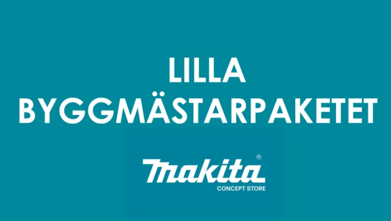 MAKITA lilla byggmästarpaketet (15 st maskiner+radio+väskor).| Combokit