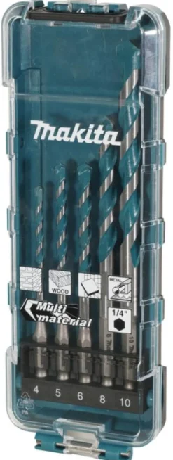 MAKITA Multiborrbitssats 5-delar , bitsfäste| Borr Och Borrsatser
