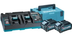 MAKITA Powerpack Dubbelladdare + 2x4,0Ah Laddpaket 40V| Batteri Och Laddare 40V