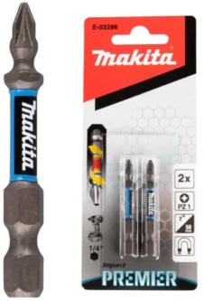 MAKITA Premier Bits PZ1• 50mm • 2st| Bits Och Bitssatser