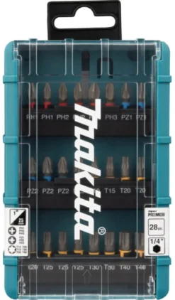 MAKITA Premier Bitssats • 28-delar| Bits Och Bitssatser