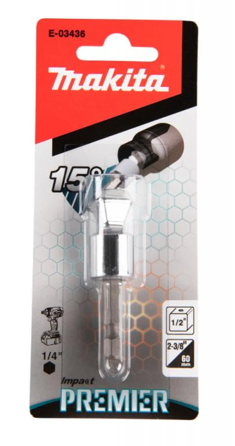 MAKITA Premier Hylsadapter 1/4" till 1/2" ledad| Bits Och Bitssatser