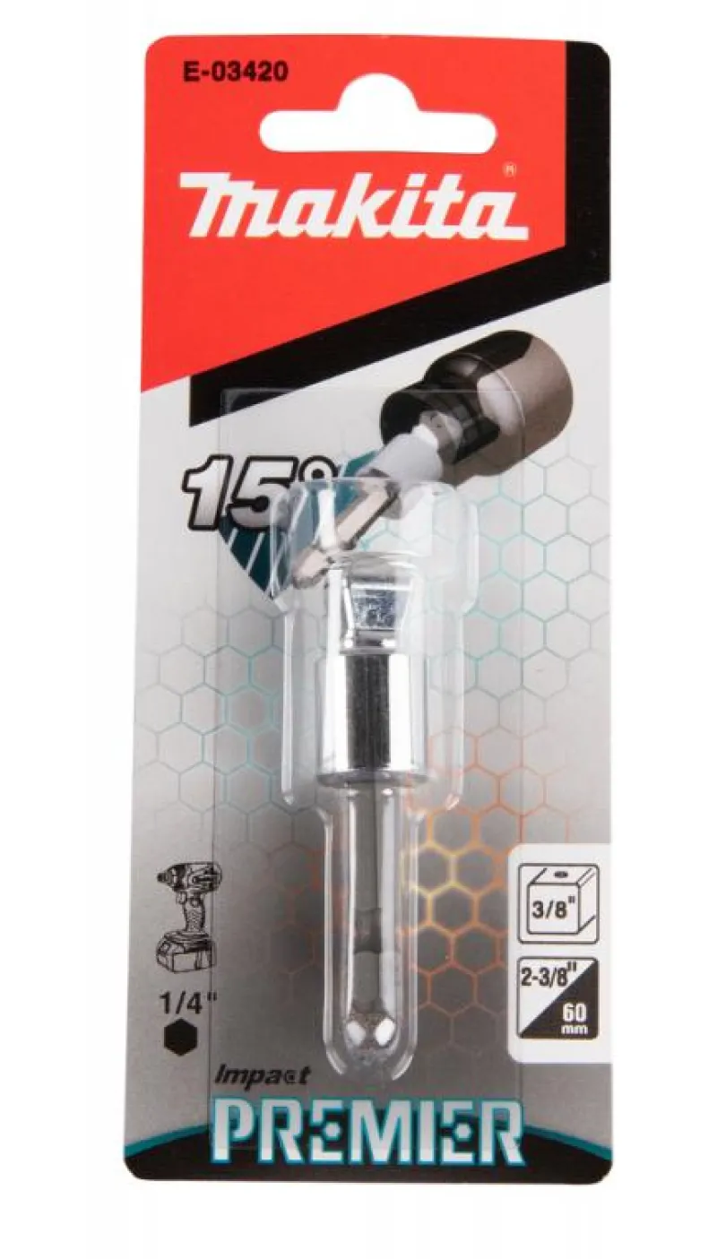 MAKITA Premier Hylsadapter 1/4" till 3/8" ledad| Bits Och Bitssatser