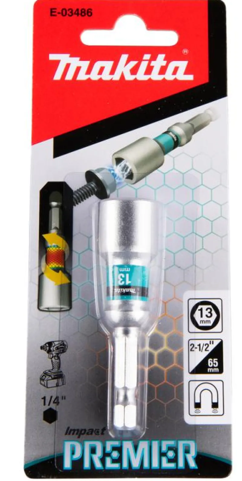 MAKITA Premier Magnethylsa 13mm| Bits Och Bitssatser