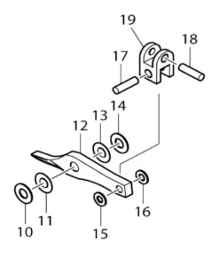 MAKITA Reservdel Pinne 5, DJS101, DJS161| Reservdelar