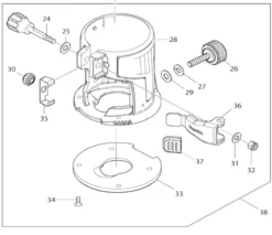 MAKITA Reservdel Skruv M6x25mm, DRT50| Reservdelar
