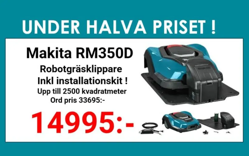MAKITA RM350D Robotgräsklippare| Gräsklippare
