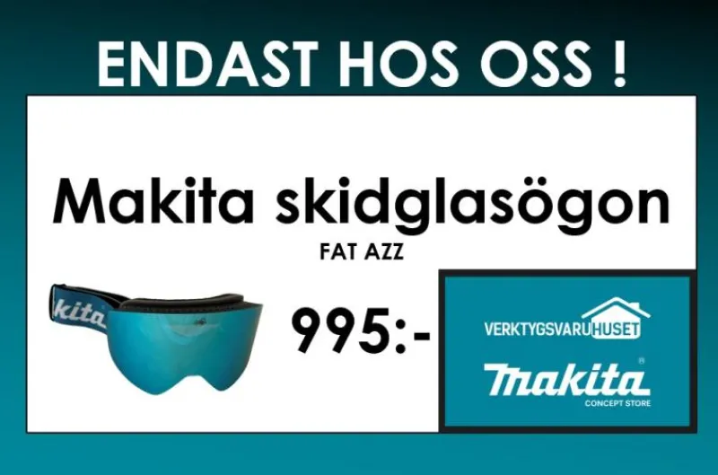 MAKITA Skidglasögon "Fat Azz"| Makita Merchandise Artiklar