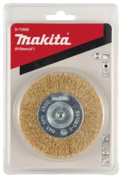 MAKITA Skivborste 100mm • mässing| Stålborstar