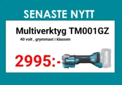 MAKITA TM001GZ Multiverktyg 40 Volt| Fräsmaskiner