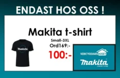 MAKITA T-Shirt svart| Makita Merchandise Artiklar|Makita Kläder