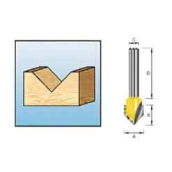 MAKITA V-Notfräs 12,7m, vinkel 90°| Frässtål