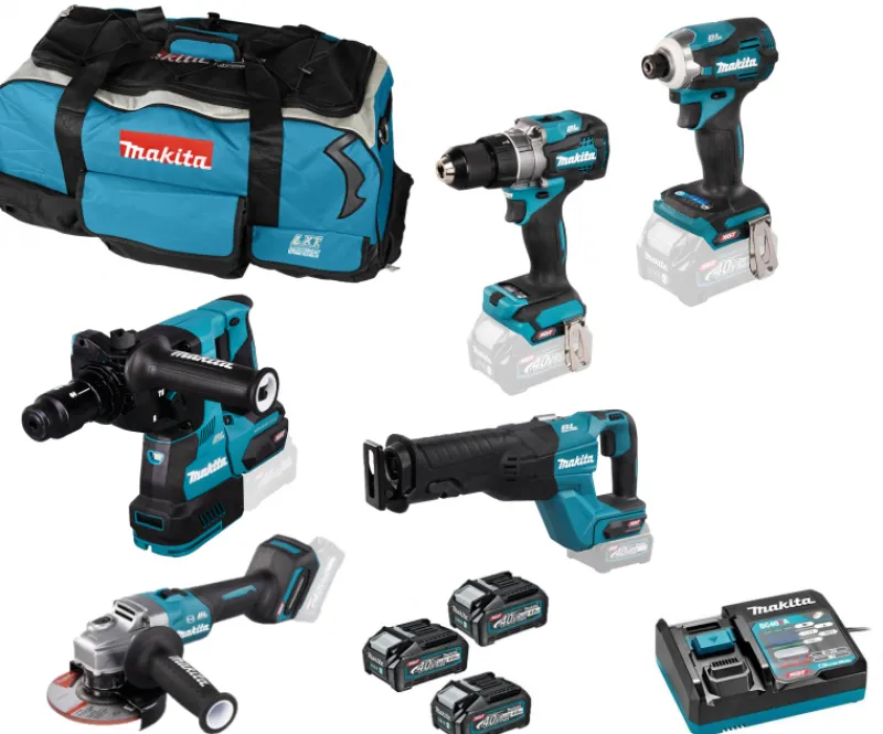 MAKITA XGT593 Combokit 40V (5 st maskiner i väska)| Combokit 40V
