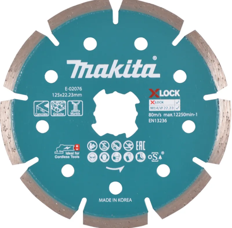 MAKITA X-lock Diamantklinga 125mm| Diamantklingor