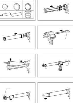 MAKITA Mkaita Reservdel Kolvstång fäste (C)| Reservdelar|Fogpistoler & Tillbehör