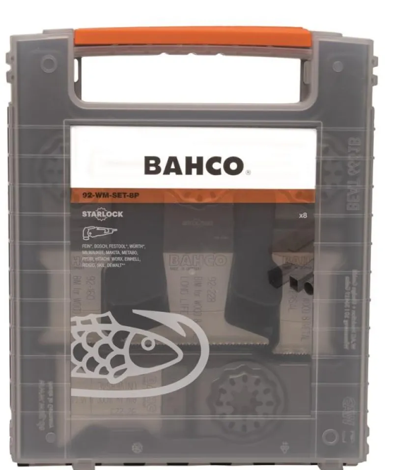 BAHCO Multibladset 8-pack i väska| Blad För Multimaskiner