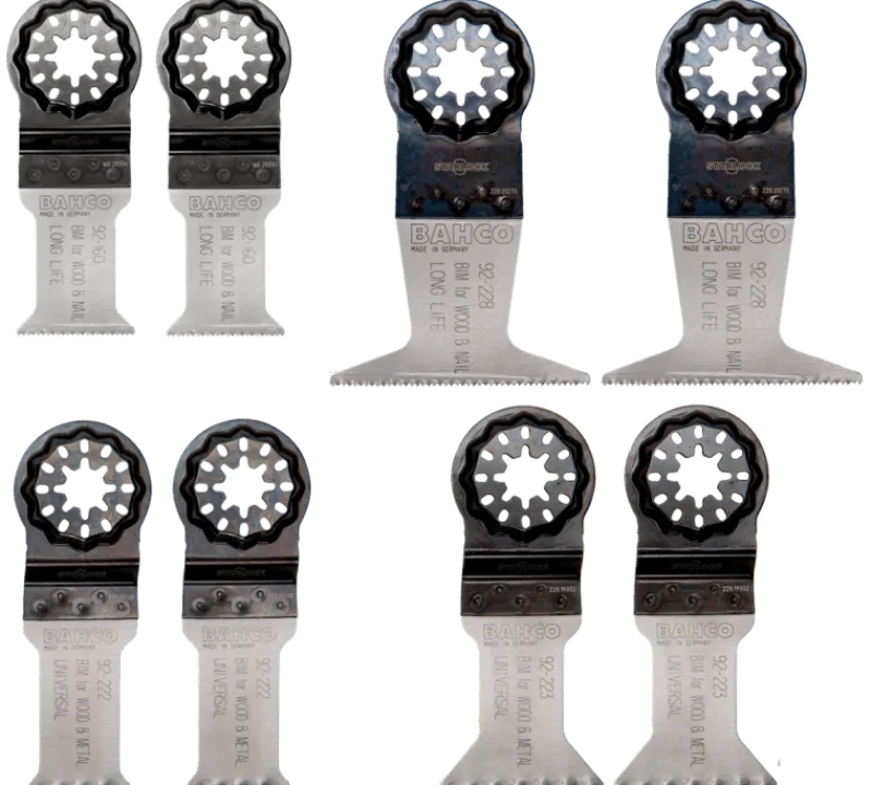 BAHCO Multibladset 8-pack i väska| Blad För Multimaskiner