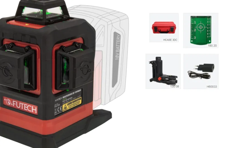 Övrig Multilinjelasersats grön MC3D 18Volt MAX| Linjelaser & Korslaser