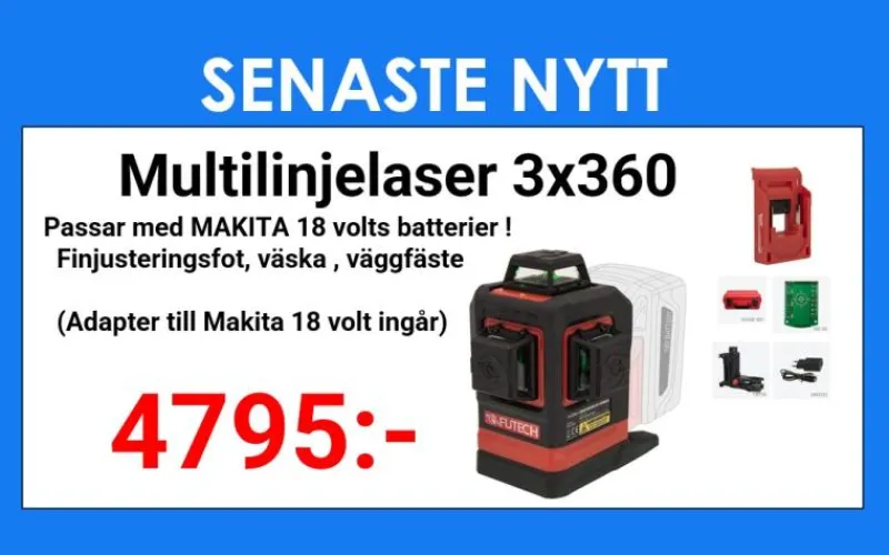 Övrig Multilinjelasersats grön MC3D 18Volt MAX| Linjelaser & Korslaser