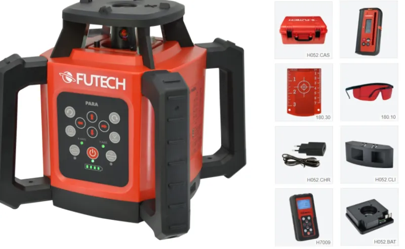 Futech Rotationslaser Para DS röd| Linjelaser & Korslaser