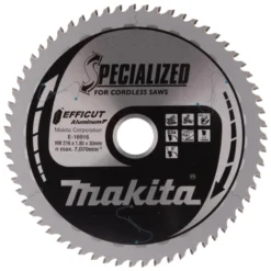 MAKITA Sågklinga Aluminium 216x30x1,85 63T Efficut| Sågklingor Klyv-, Kap- Och Gersågar