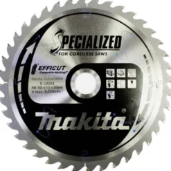 MAKITA Sågklinga Aluminium 165x20x1,5 54T Efficut| Sågklinga Cirkelsågar, Sänksågar