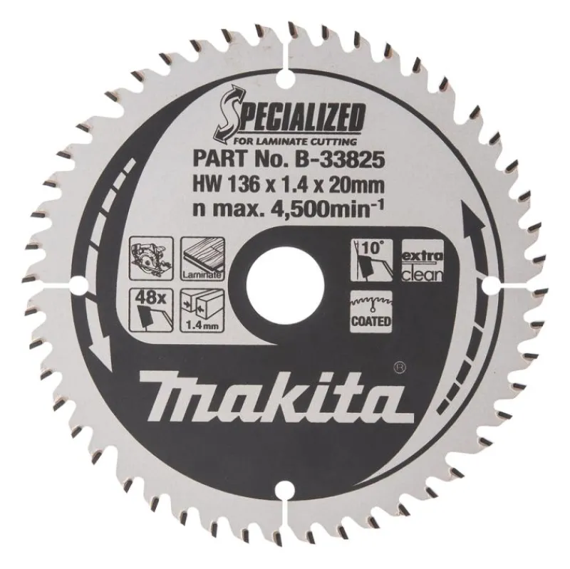 MAKITA Sågklinga Laminat 136x20x1,4 48T Specialized| Sågklinga Cirkelsågar, Sänksågar