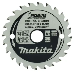MAKITA Sågklinga laminat 85x15x1,0 24T Specialized| Sågklinga Cirkelsågar, Sänksågar