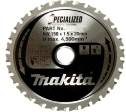 MAKITA Sågklinga Metall 150x20x1,5 32T Specialized| Sågklingor För Metallcirkelsågar|Sågklinga Cirkelsågar, Sänksågar