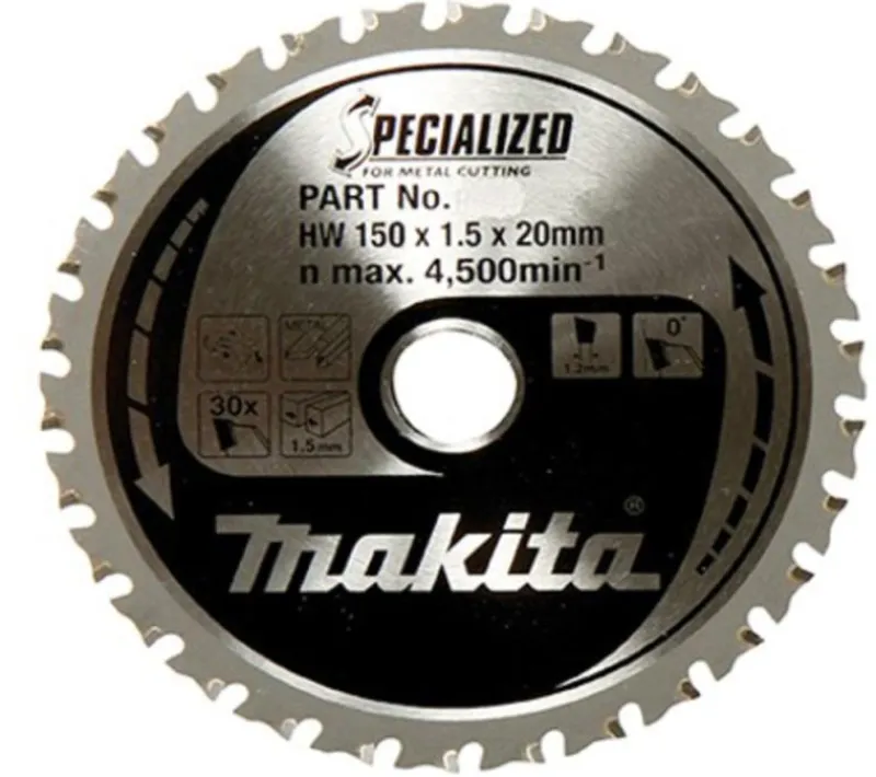 MAKITA Sågklinga Metall 150x20x1,5 32T Specialized| Sågklingor För Metallcirkelsågar|Sågklinga Cirkelsågar, Sänksågar