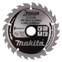 MAKITA Sågklinga Trä 136x20x1,4 25T Effficut| Sågklinga Cirkelsågar, Sänksågar