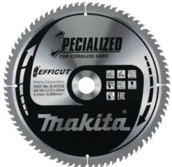 MAKITA Sågklinga Trä 305x30x2,15 80T Efficut| Sågklingor Klyv-, Kap- Och Gersågar