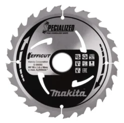 MAKITA Sågklinga Trä 185x30x1,45 24T Efficut| Sågklinga Cirkelsågar, Sänksågar