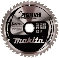 MAKITA Sågklinga Trä 216x30x2,0 45T Efficut| Sågklingor Klyv-, Kap- Och Gersågar