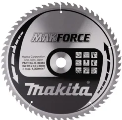 MAKITA Sågklinga Trä 355x30x3,0 60T Makforce| Sågklinga Cirkelsågar, Sänksågar