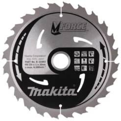MAKITA Sågklinga Trä 235x30x2,3 24T M-Force| Sågklinga Cirkelsågar, Sänksågar