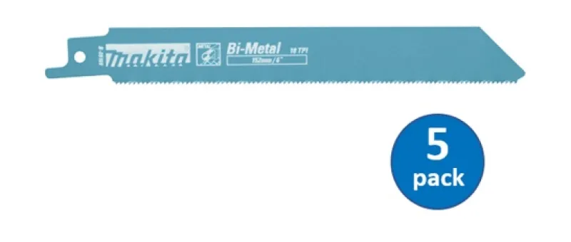 MAKITA Tigersågblad Metall BIM 152 x 0,9mm 18TPI| Tigersågblad