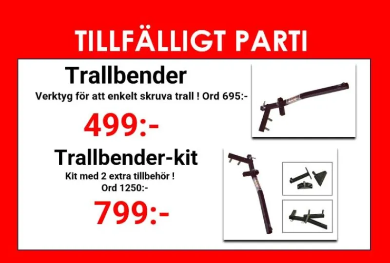 P-Invent Trallbender kit| Monteringsverktyg