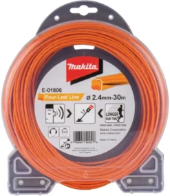 MAKITA Trimmertråd fyrklöver 2,4mm, 30 meter| Röjsågar- Trimmer Tillbehör