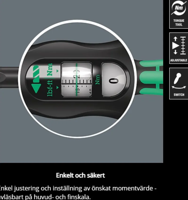 WERA Momentnyckel C-T C 2 • 1/2" • 20-100 Nm| Hylsor & Nyckelverktyg|Tänger & Tvingar